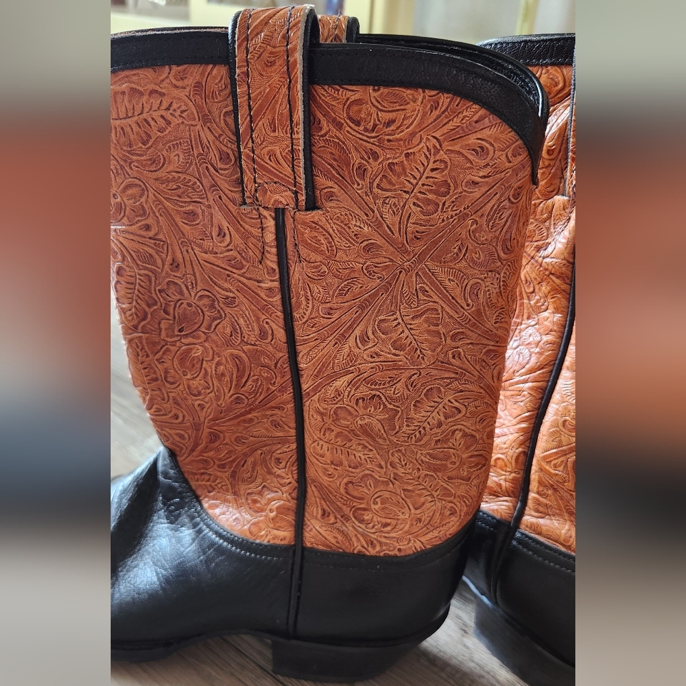 Tony Lama Cowboy Boots Size 8.5 - Picture 7 of 8